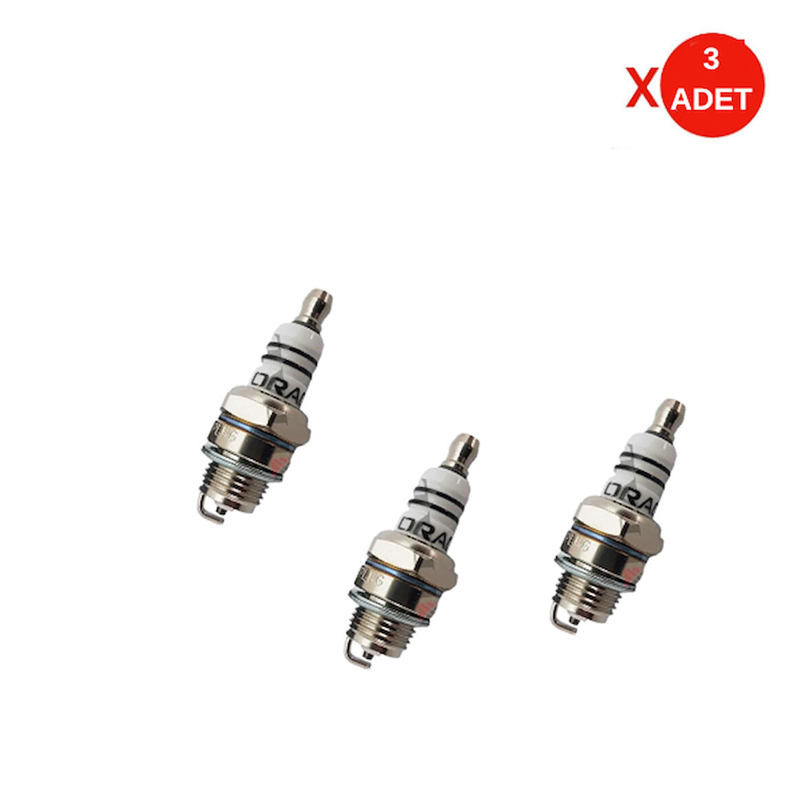 Orac L7T İki Zamanlı Motor Bujisi 3 Adet Set – Universal Uyumlu