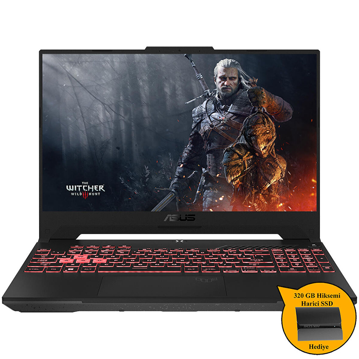 Asus Tuf Gamıng A15 R9-8945HS 32GB Ddr5 1TB SSD 8gb RTX4070 Dos LP125 Zi738 +320GB Hiksemi SSD