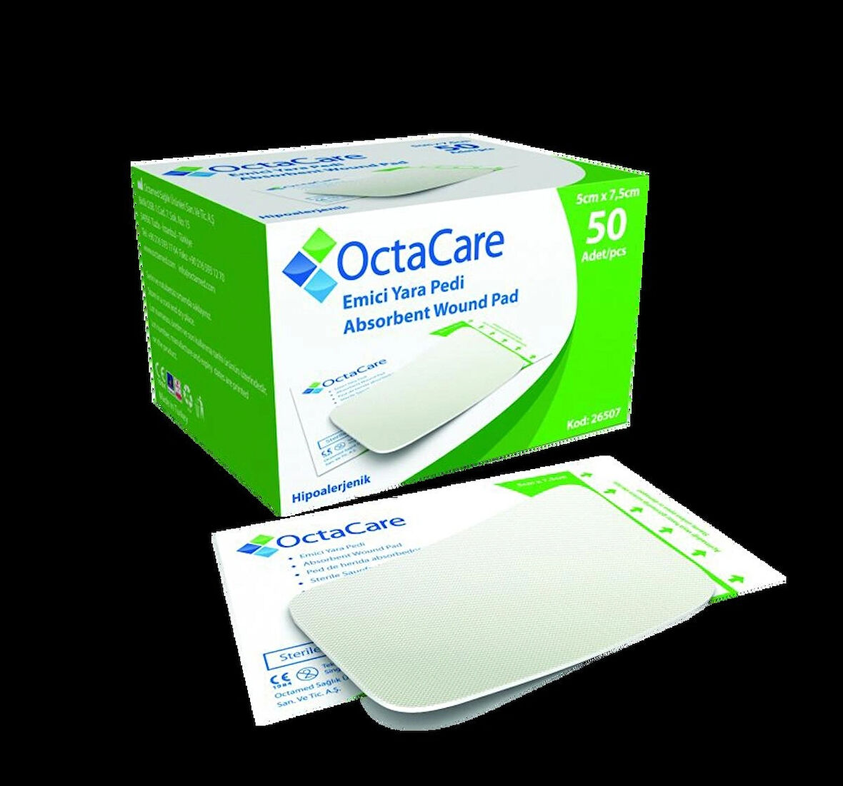 Octa Care Emici Yara Pedi 5 cm x 7,5 cm 25 Adet