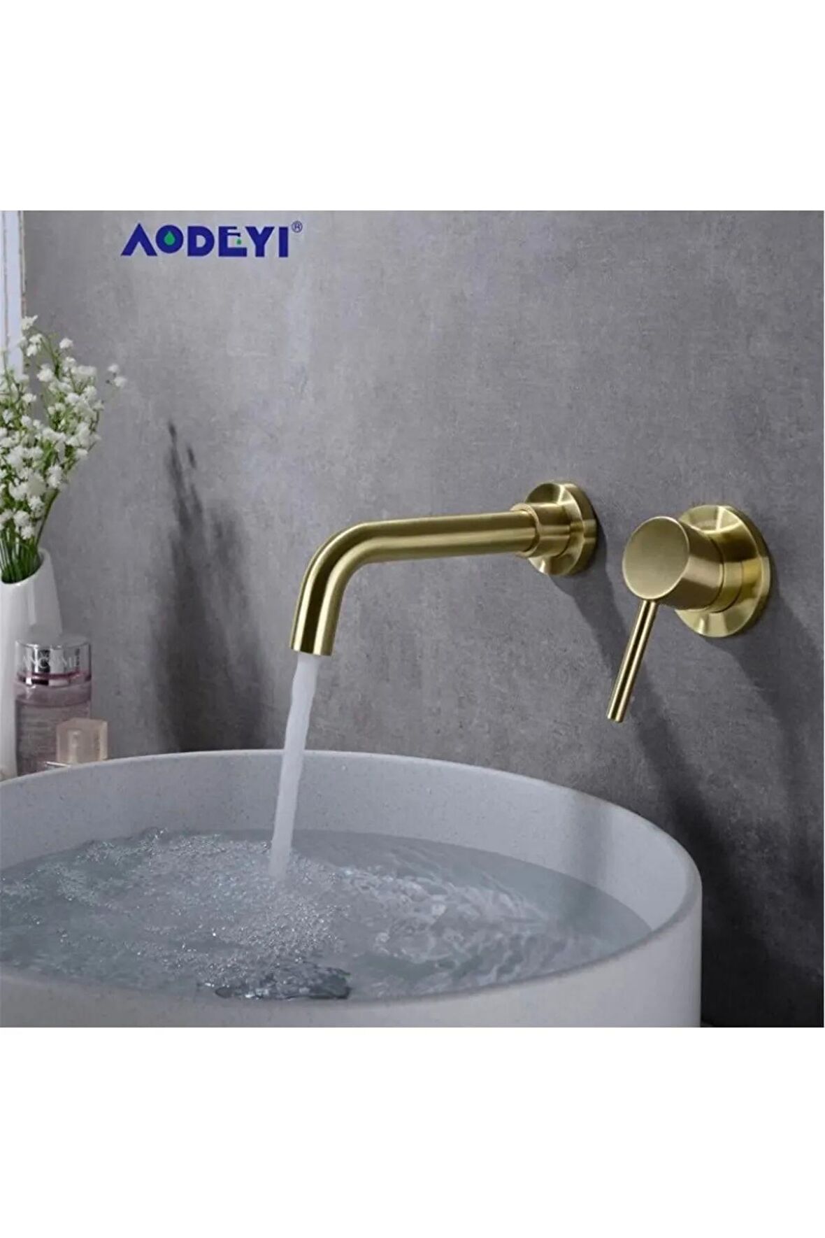 Banyo Lavabo Bataryası Ankastre Mat Gold Yeni Sıva Altı Dahil 5 Yıl Garantili.