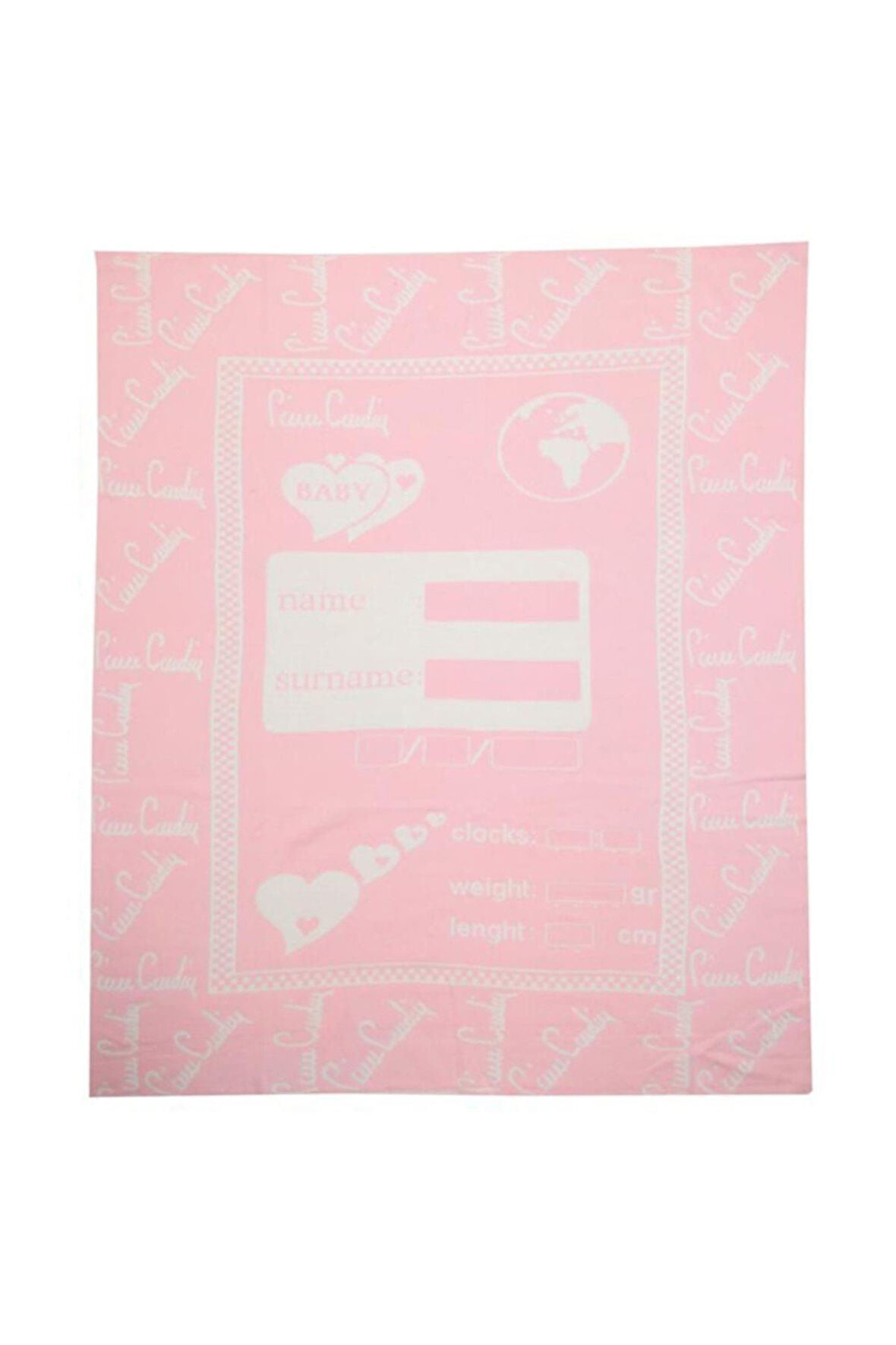 Triko Anı Battaniyesi 0-3 Ay (56 Cm) Pembe /