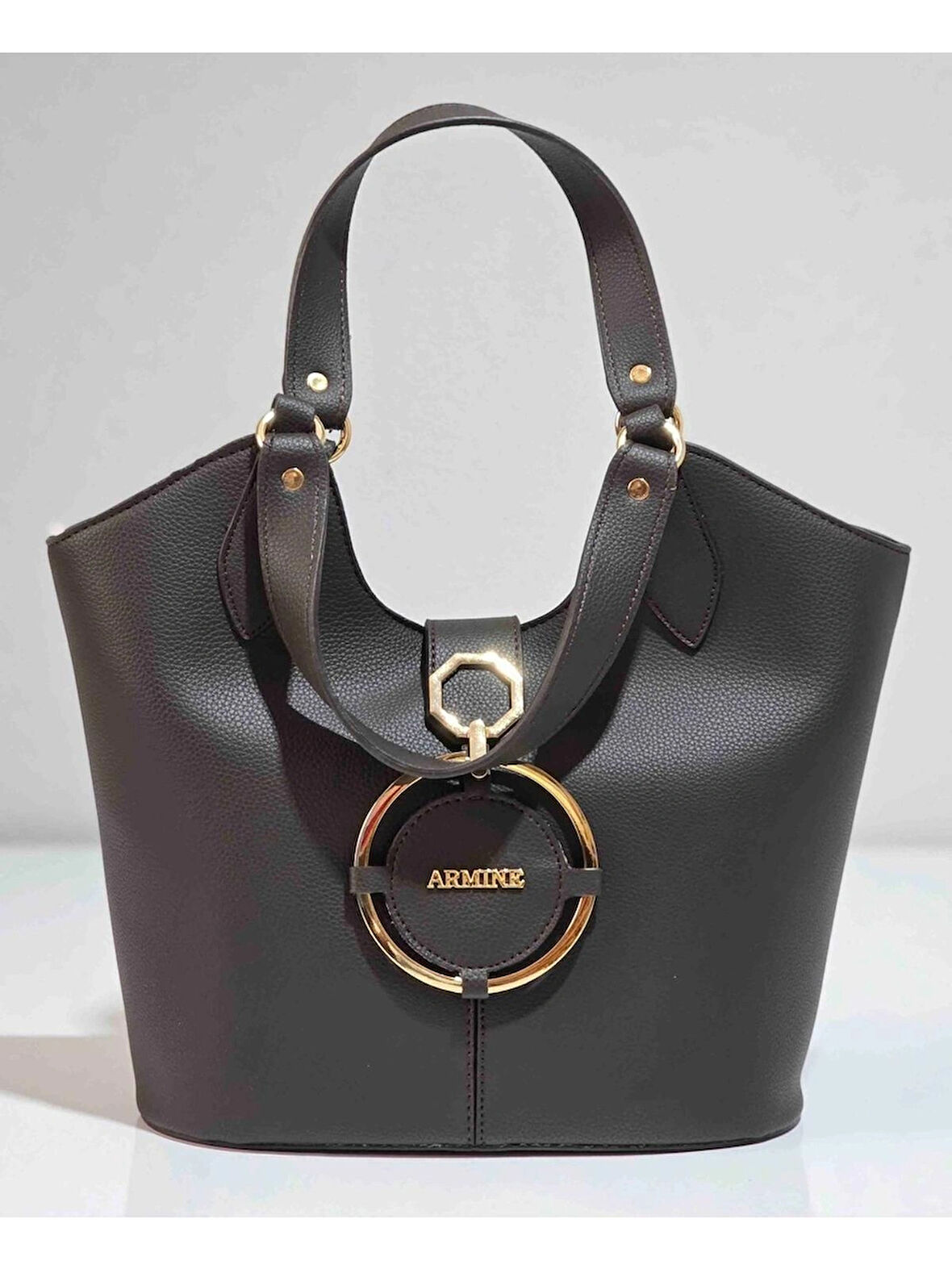 Armine 417  KAHVERENGİ KADIN OMUZ ÇANTASI 