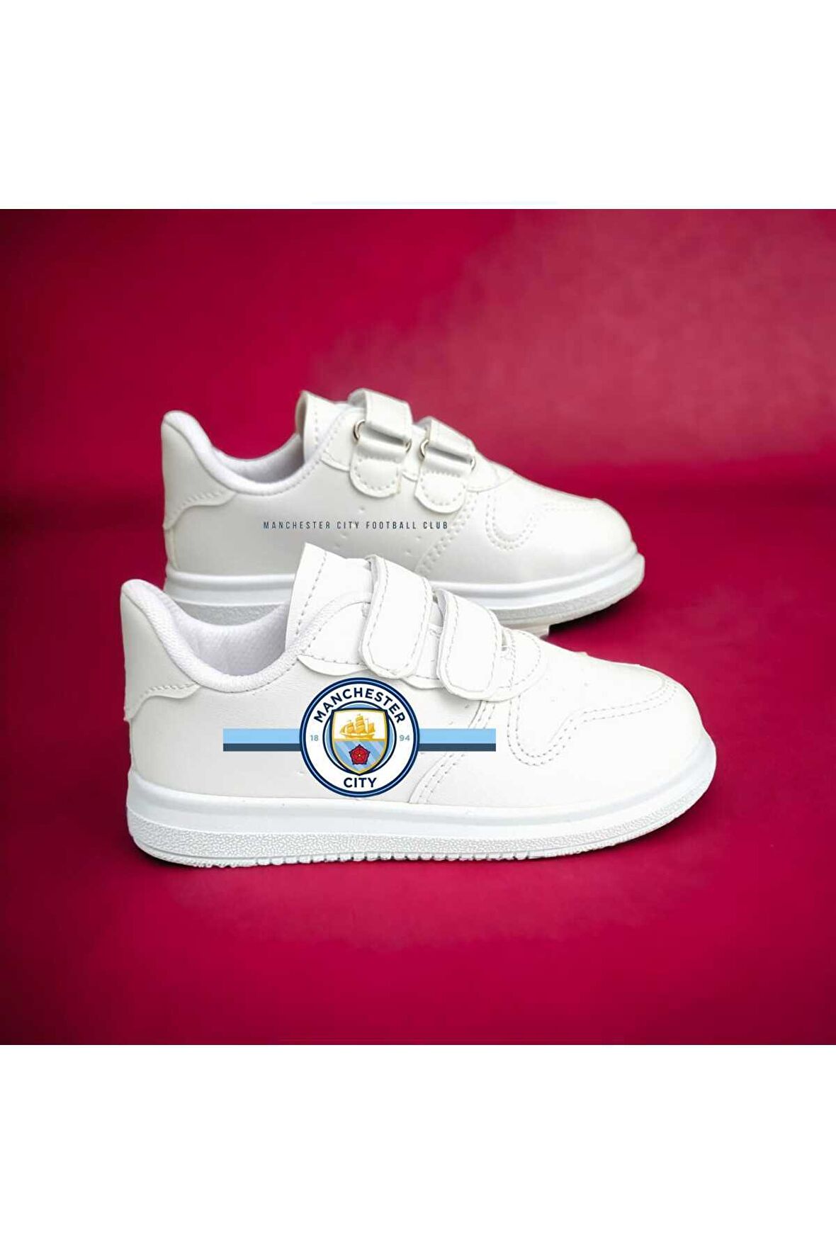 Manchester City baskılı kids sneaker çocuk spor ayakkabı