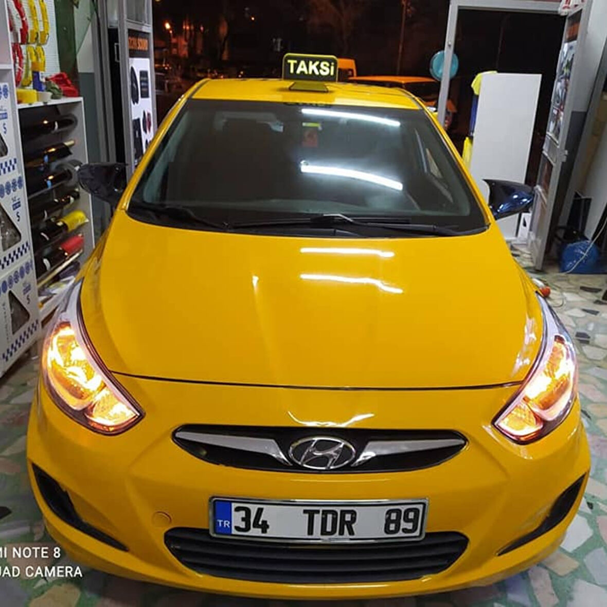  Hyundai Accent Blue  Batman Yarasa Ayna Kapağı Piano Black Abs Plastik