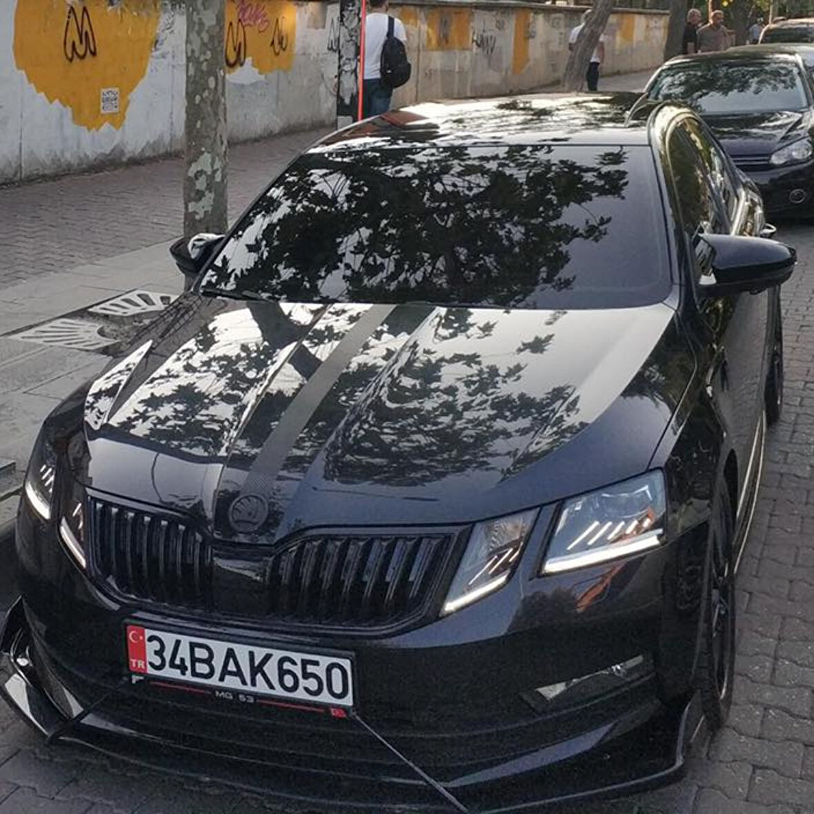  Skoda Octavia 2013-2020 Batman Yarasa Ayna Kapağı Piano Black Abs Plastik