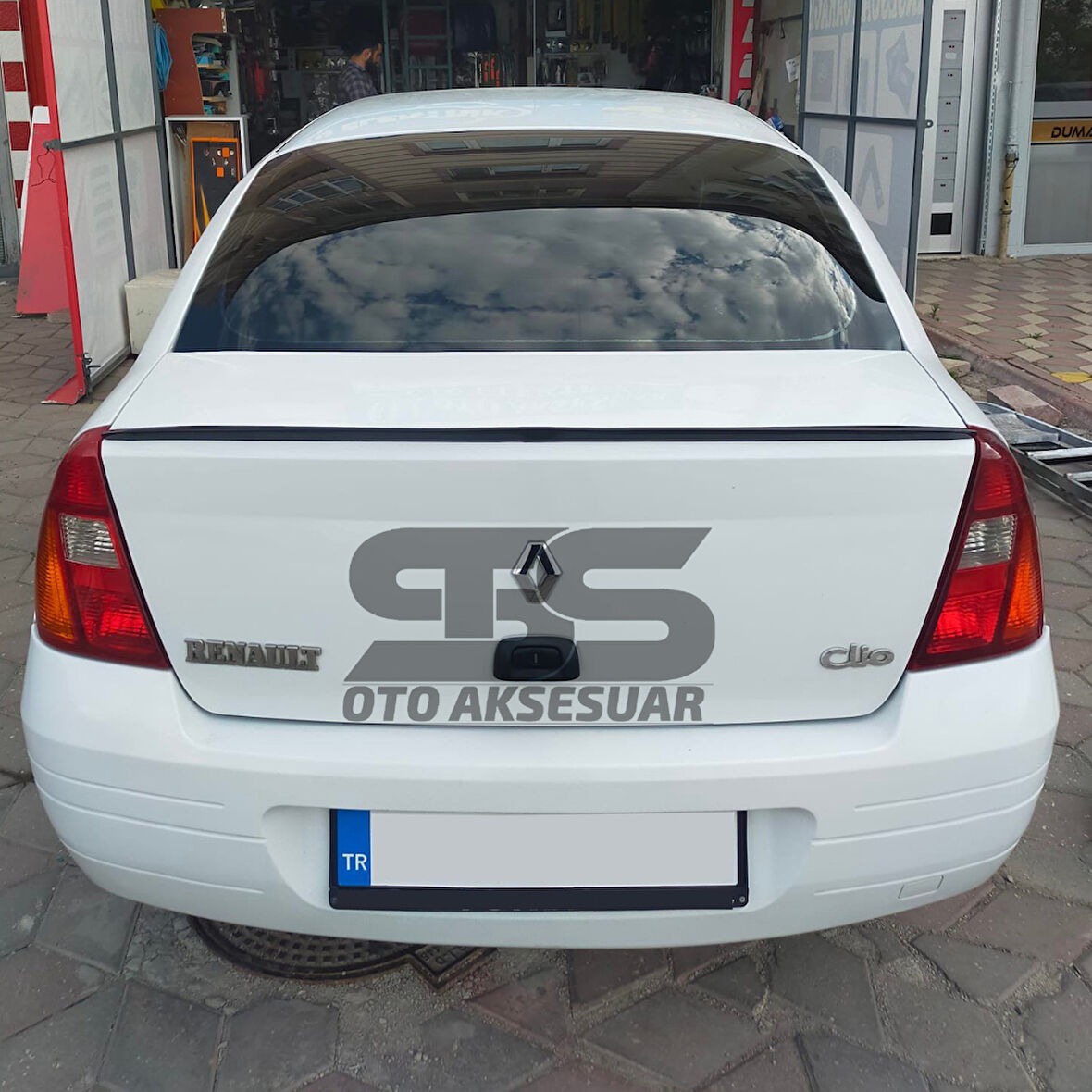  Renault Clio 2 Bagaj Üstü Slim Spoiler Parlak Siyah Piano Black 2001-2008