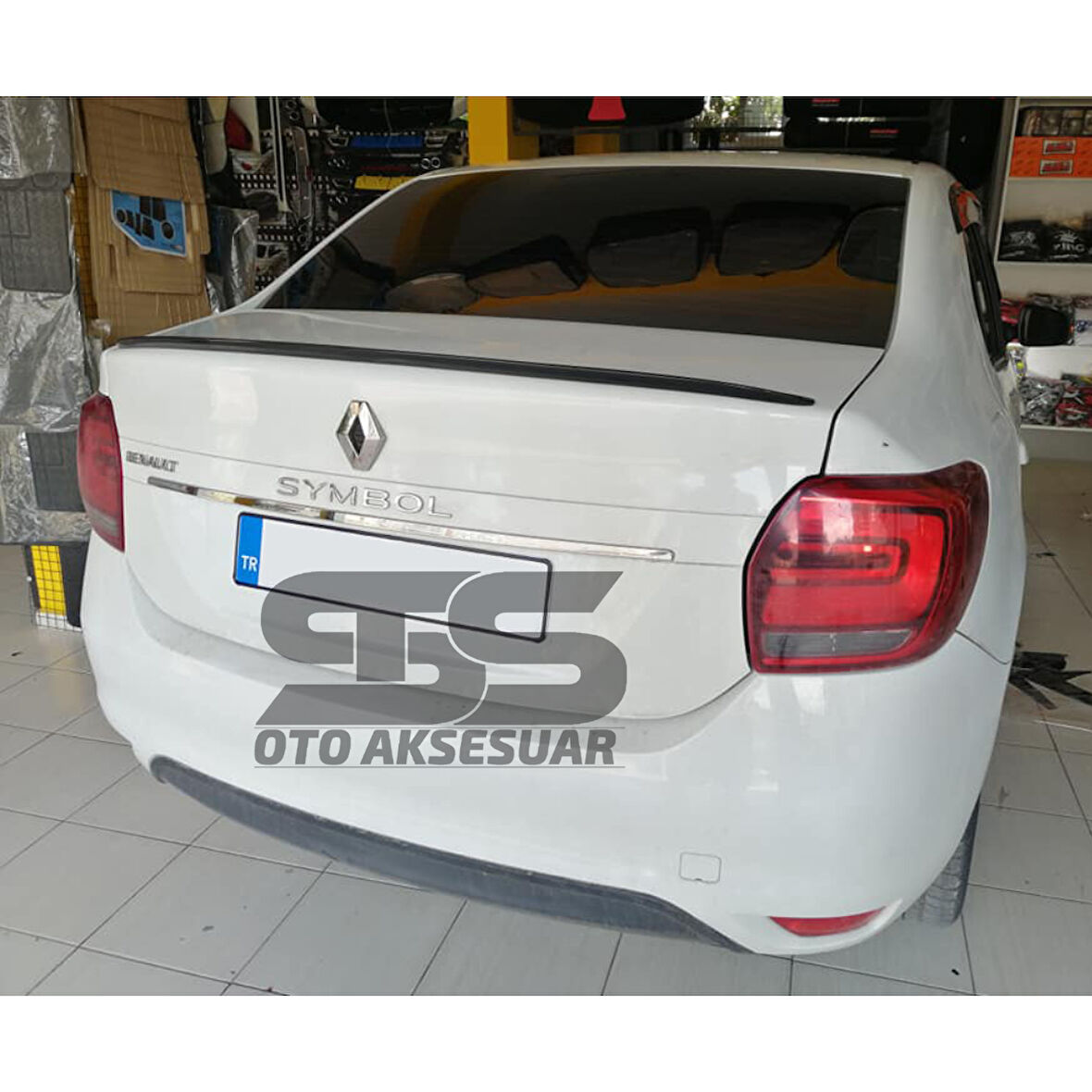  Renault Symbol 2013 Uyumlu Sonrası Bagaj Üstü Spoiler Piano Black Parlak Siyah