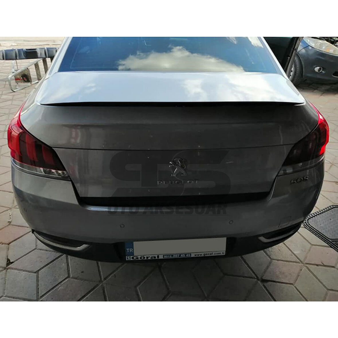 Peugeot 508 2010-2018 Bagaj Üstü Slim Spoiler Piano Black Parlak Siyah