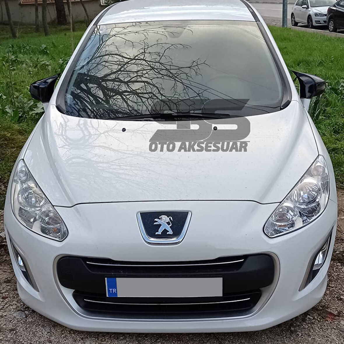 Peugeot 308 Batman Yarasa Ayna Kapağı Piano Black / 2006-2012