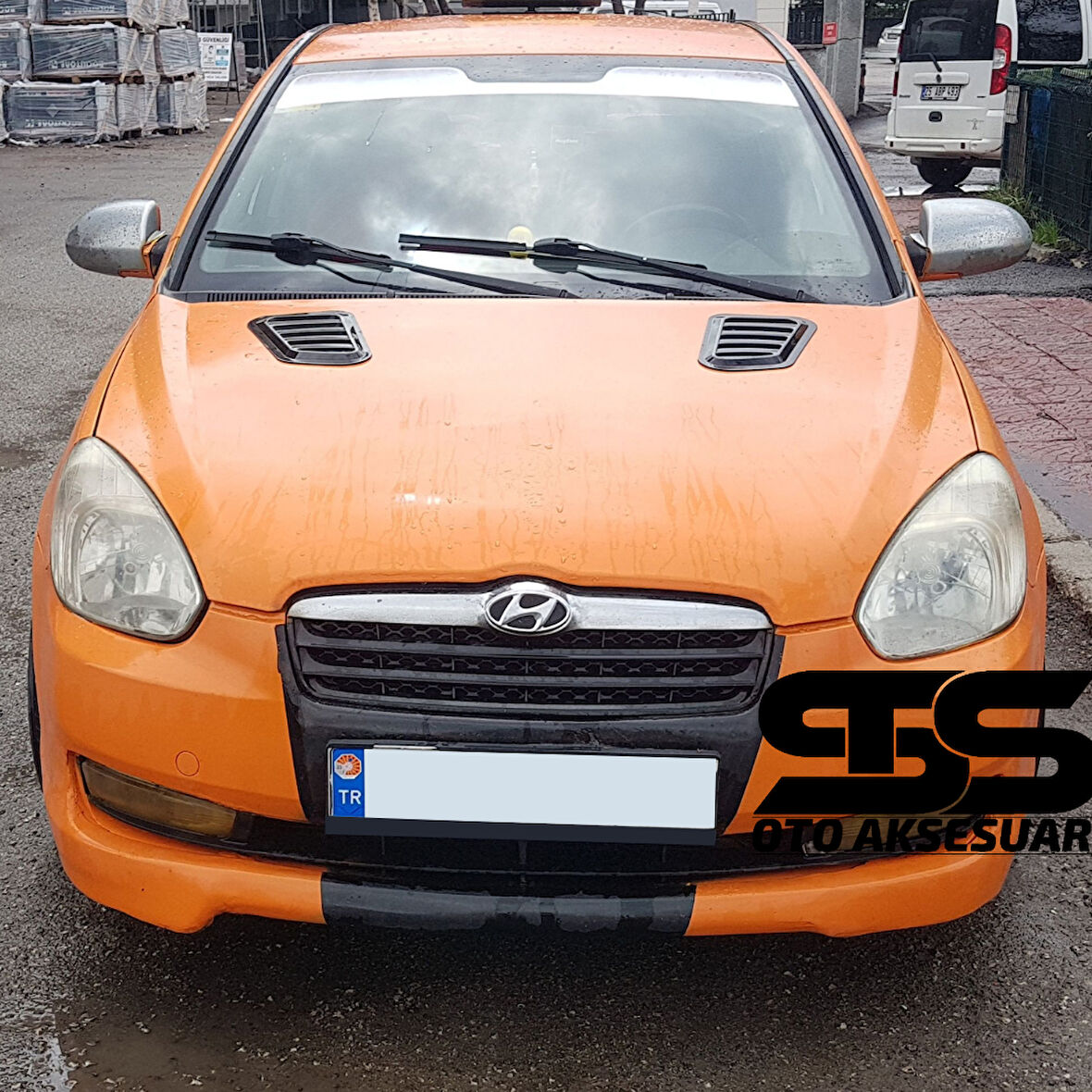 Hyundai Accent Era Uyumlu Piano Black Kaput Üstü Havalandırma Izgarası