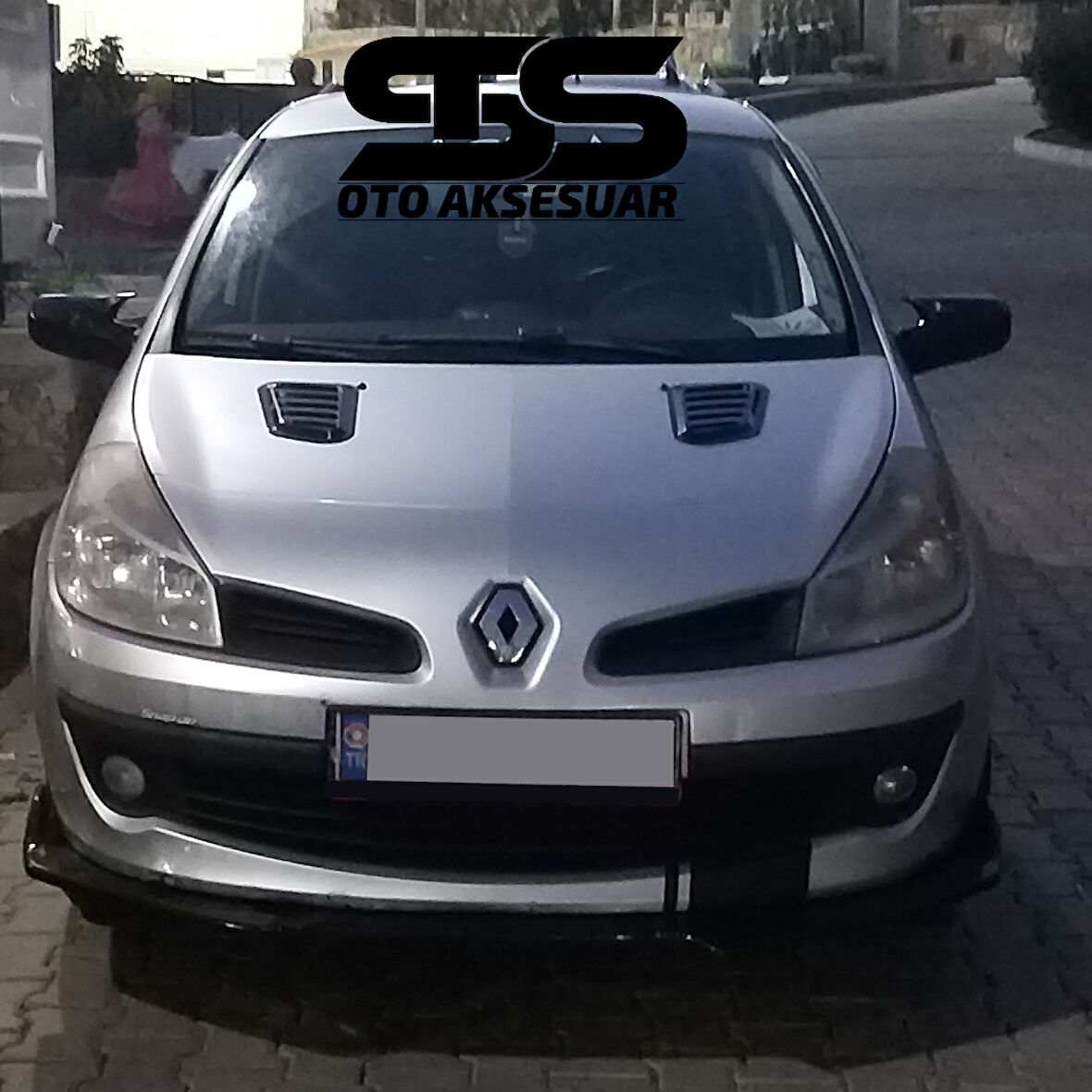 Renault Clio 3 Uyumlu Piano Black Kaput Üstü Havalandırma Izgarası