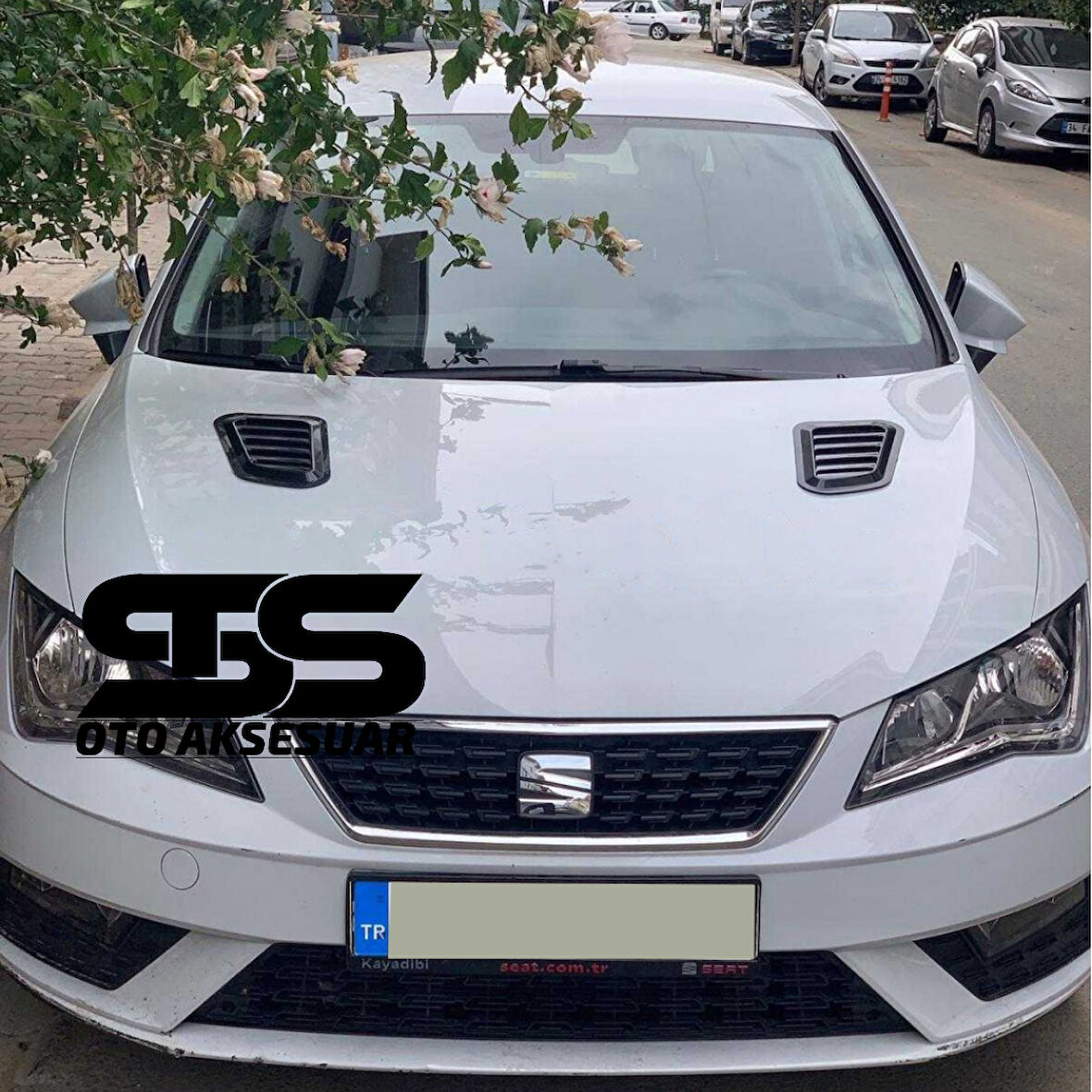 Seat Leon Mk3 Uyumlu Piano Black Kaput Üstü Havalandırma Izgarası