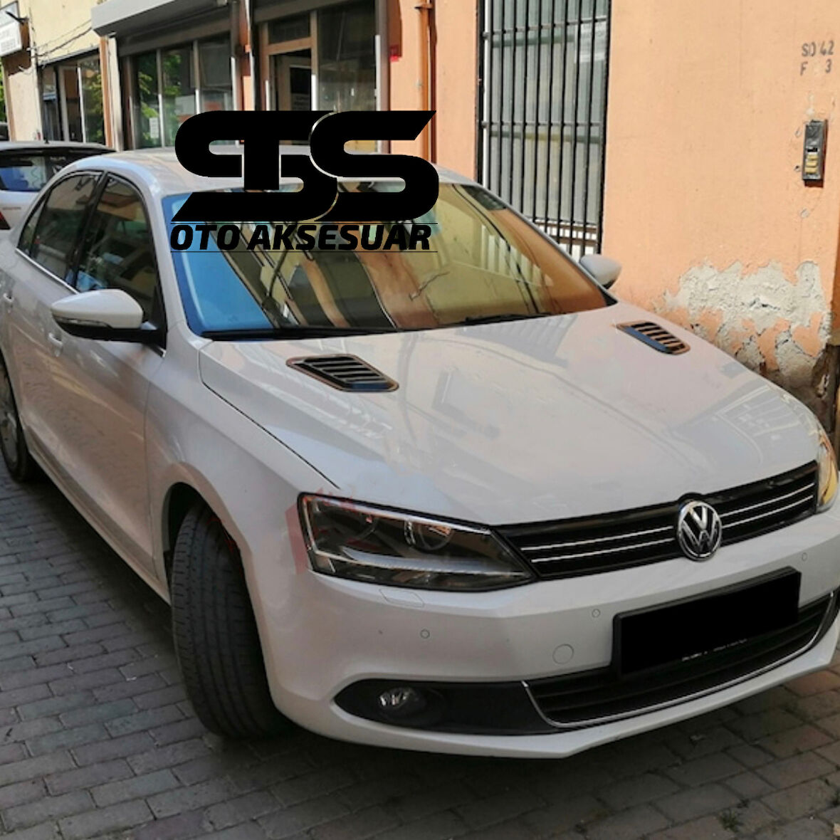 Volkswagen Jetta Mk6 Uyumlu Piano Black Kaput Üstü Havalandırma Izgarası
