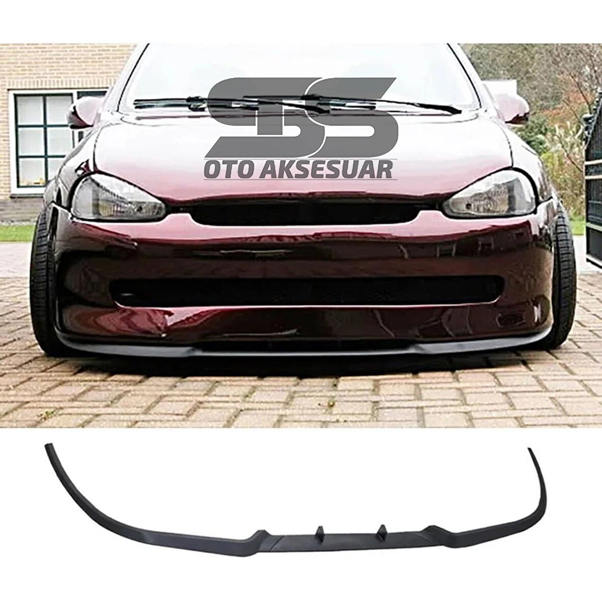 Opel Corsa B Cupra R Uyumlu Ön Lip Mat Siyah Ön Tampon Lip