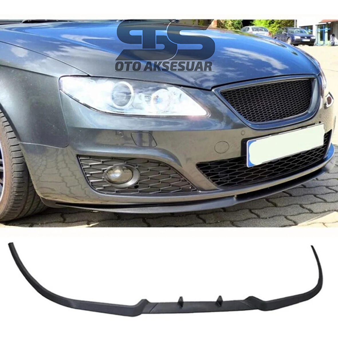 Seat Exeo Cupra R Uyumlu Ön Lip Mat Siyah Ön Tampon Lip