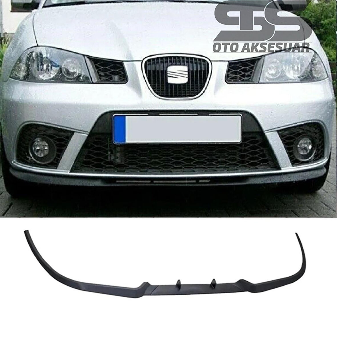 Seat İbiza Mk4 Cupra R Uyumlu Ön Lip Mat Siyah Ön Tampon Lip