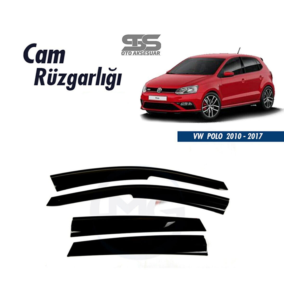 Cam Rüzgarlığı Volkswagen Polo 2010-2017 Mügen Tip Piano Black