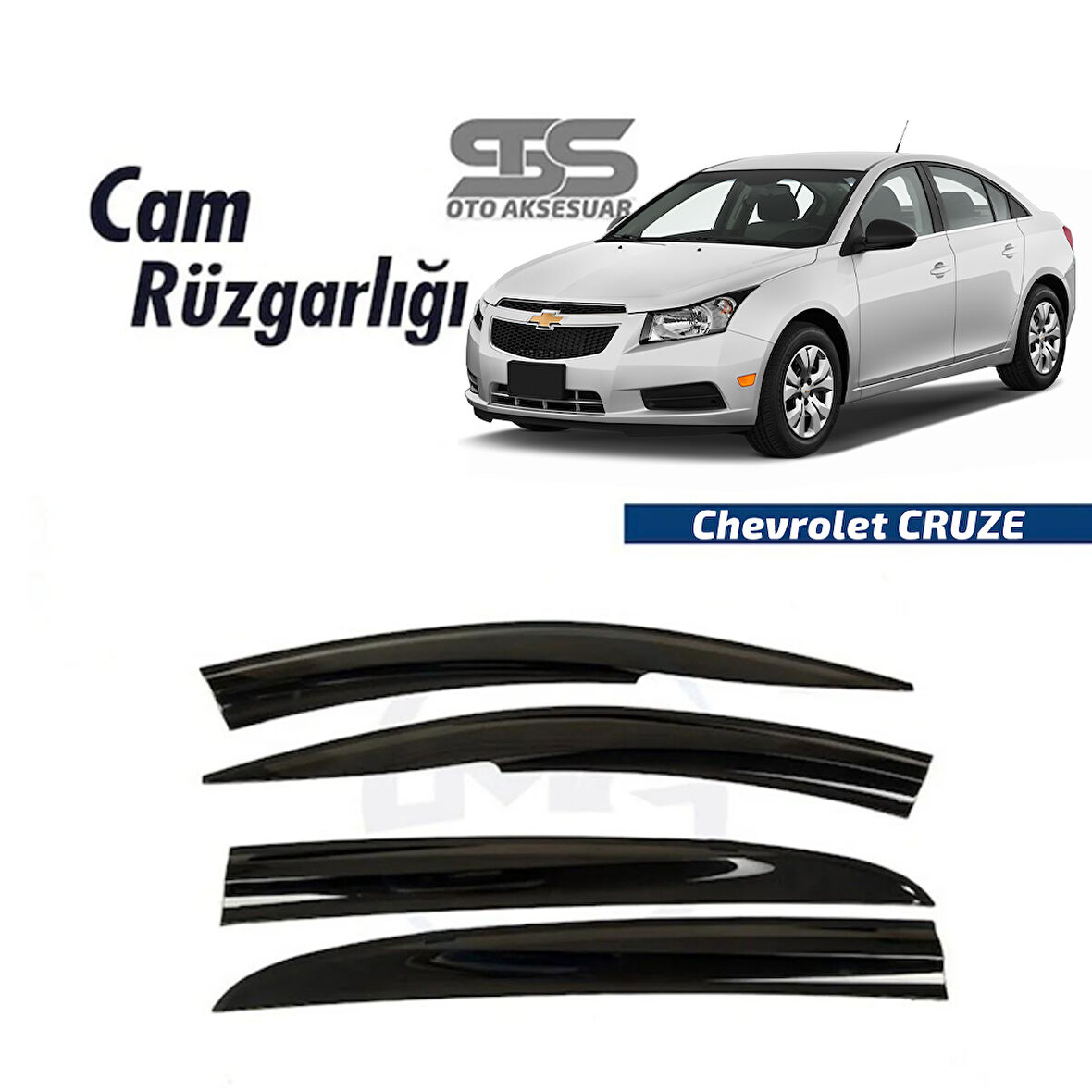 Cam Rüzgarlığı Chevrolet CRUZE Mügen Tip Piano Black