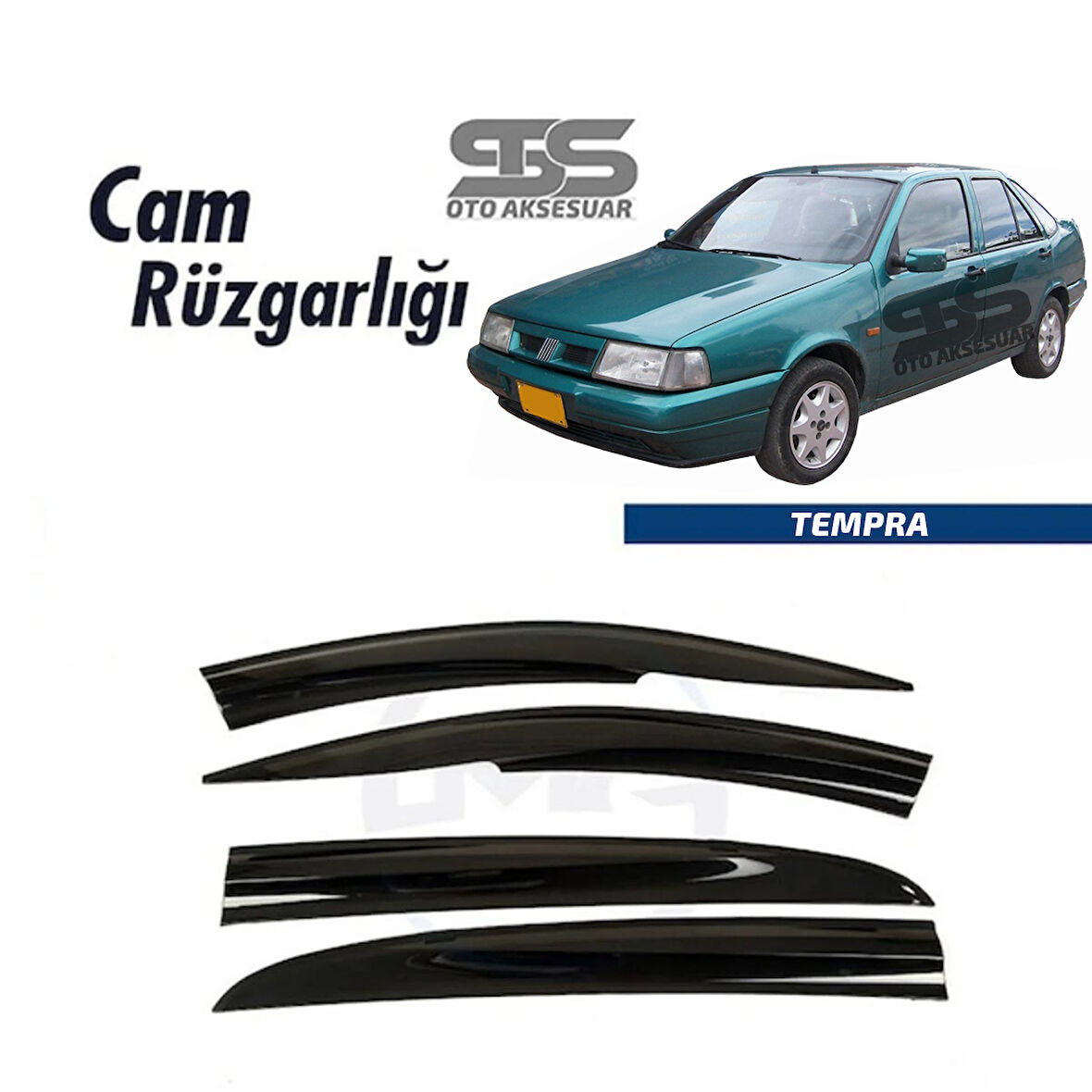 Cam Rüzgarlığı Fiat Tempra 1990-1998 Arası Mügen Tip Piano Black