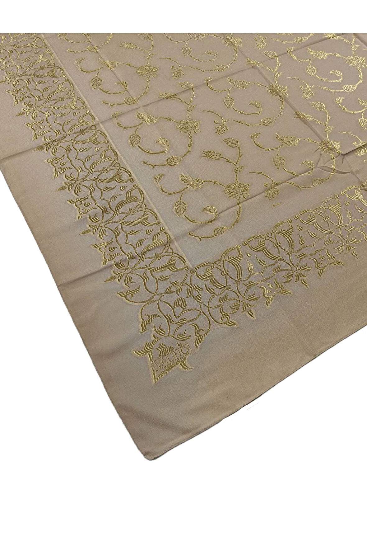 Mısırlı Eşarpları Etnik Desenli Nakışlı Şifon Eşarp