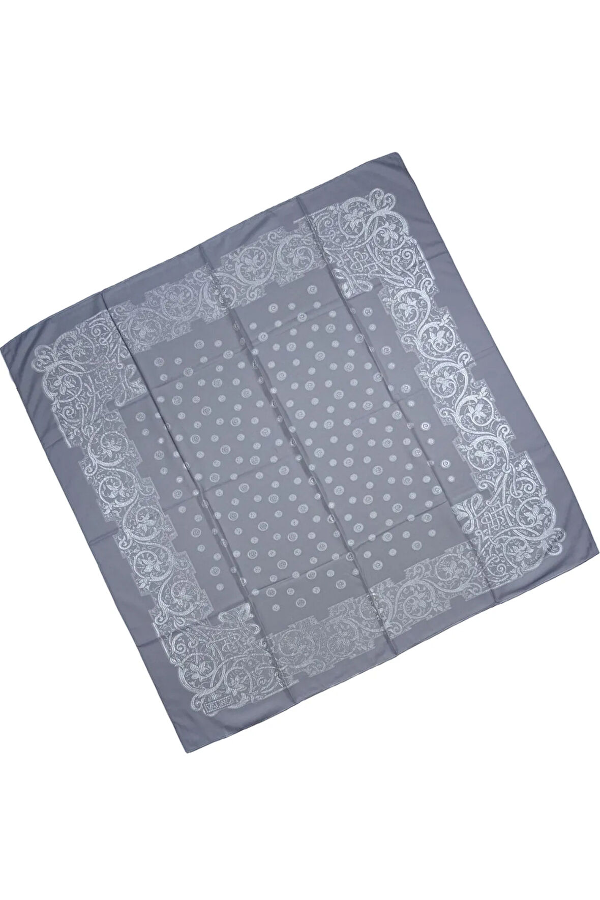 Mısırlı Eşarpları Etnik Desenli Nakışlı Şifon Eşarp