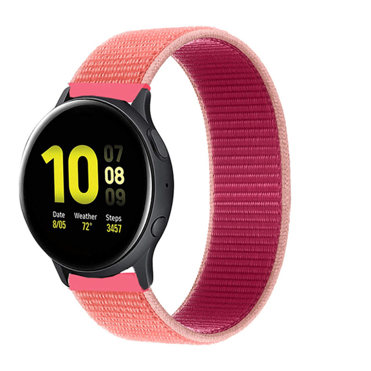 Megafox Huawei Watch Gt 3 Pro 43mm 20mm Uyumlu Hasır Kordon Spor Örgü İşlemeli Yumuşak Kayış
