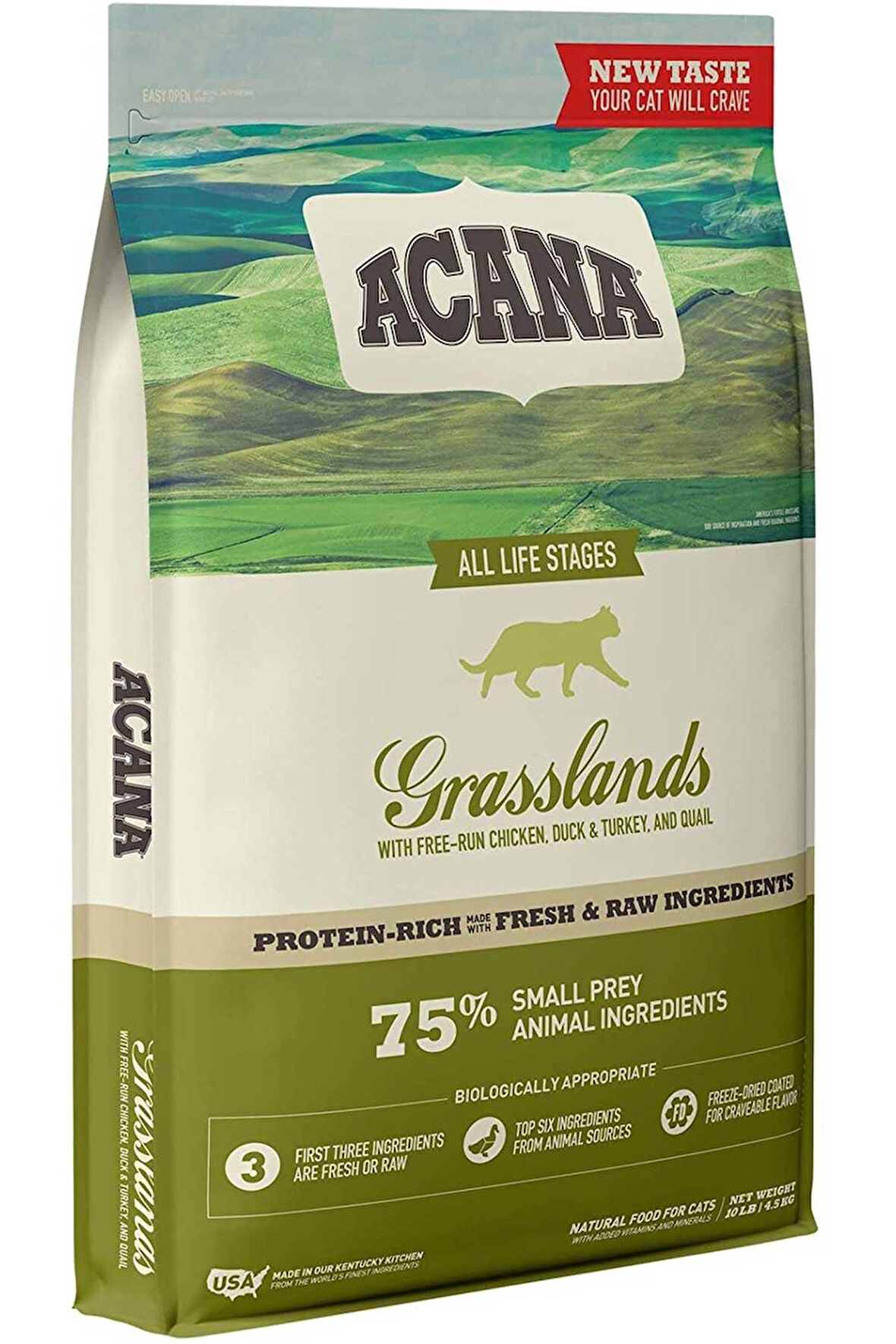 Acana Grasslands Ördekli Tüm Irk ve Yaşam Evreleri için Kedi Maması 1,8kg
