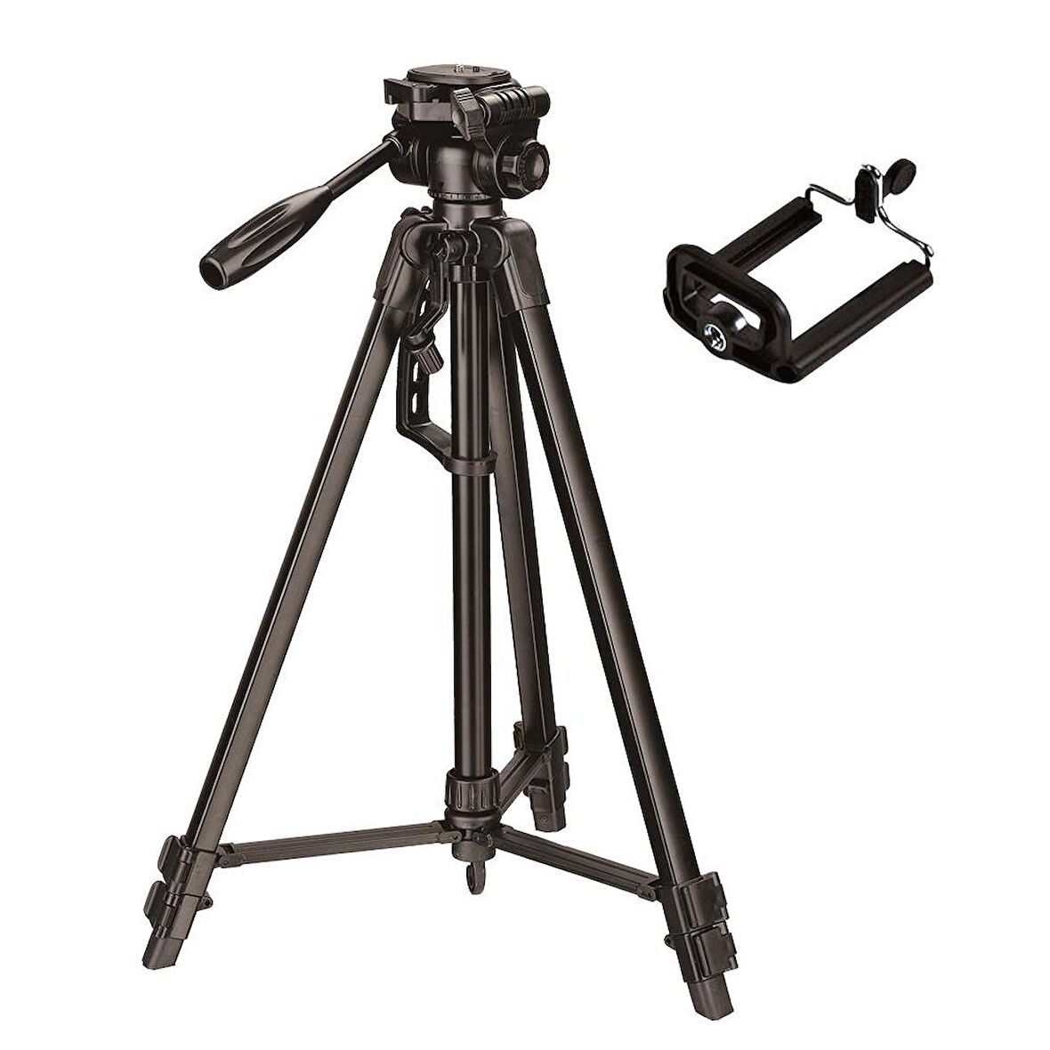 Czp 157CM Profesyonel Foto Video Tripod Telefon Tutacaklı