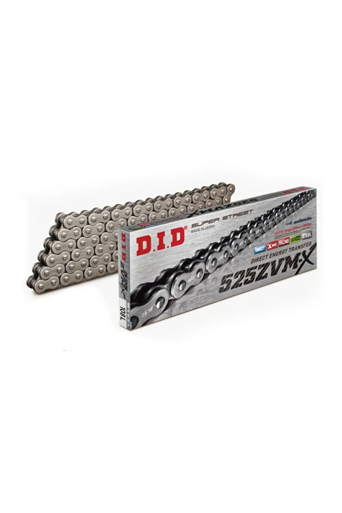 DID-525ZVM-X (Çelik)-124 Zincir  TIGER XR / X / T 800CC (2015-2020)