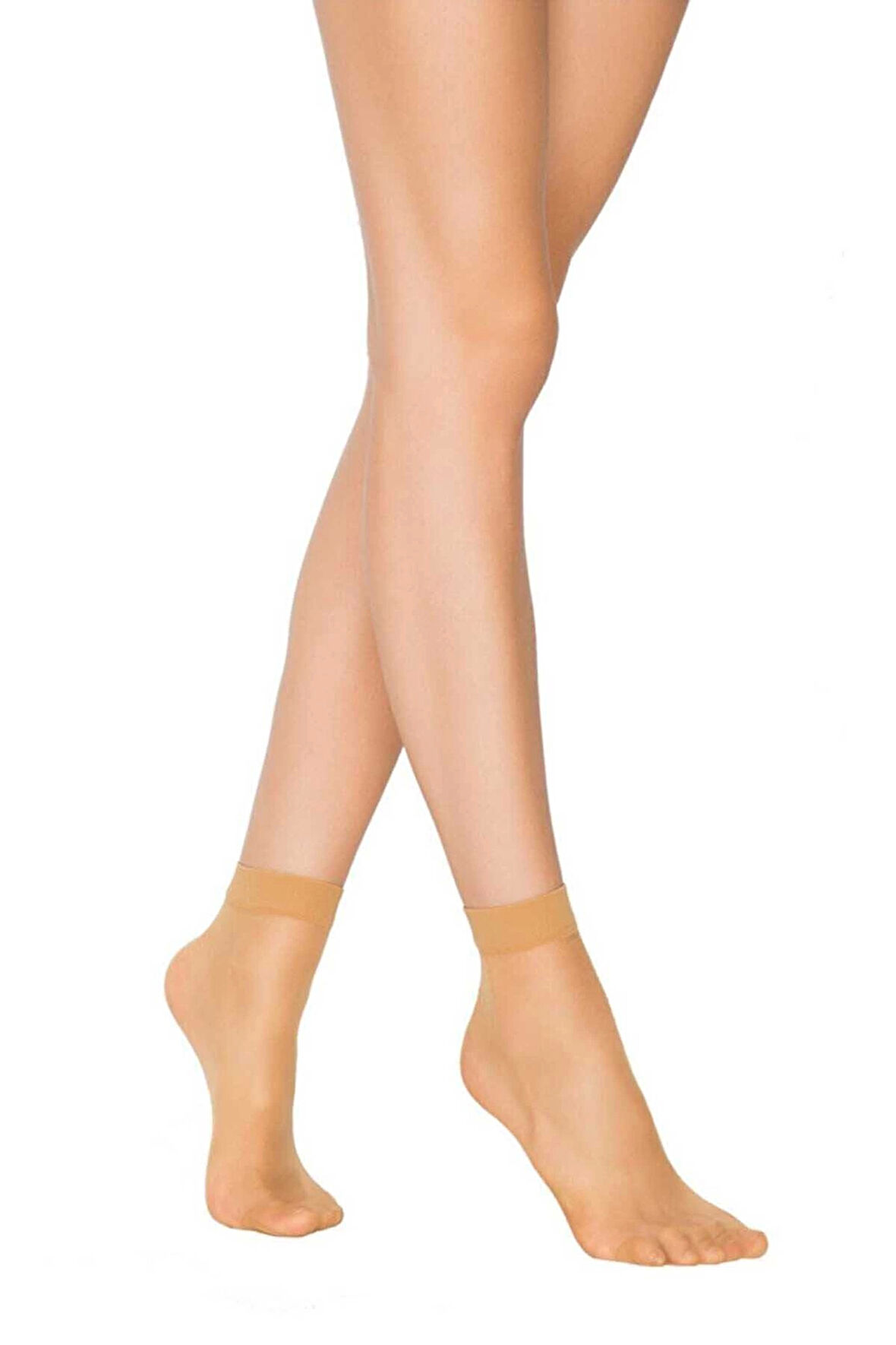 biçomi Kadın Ten Süper 15 Mat Soket Çorap Ten