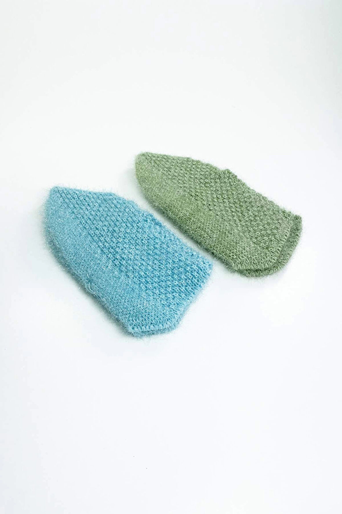 biçomi 2 Çift El Örgüsü Kışlık Şık Kadın Yün Patik Set 5