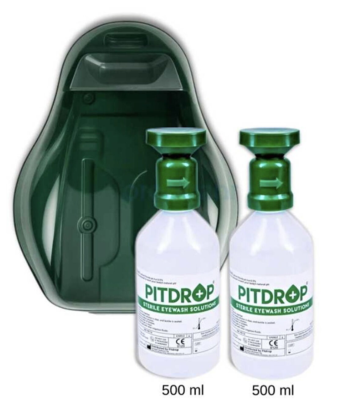 Göz Duşu Solüsyonu Set (Pitdrop 500 Ml İkili Aynalı Set Duvar Tipi