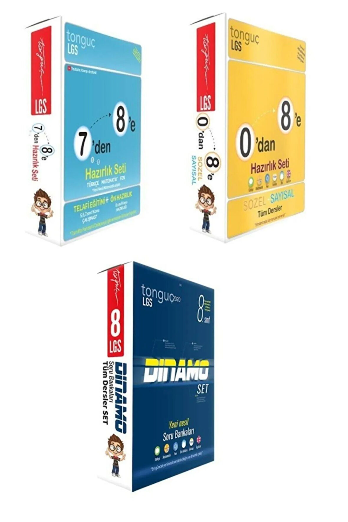 7'den 8'e + 0'dan 8'e + 8. Sınıf Lgs Dinamo Soru Bankası Seti