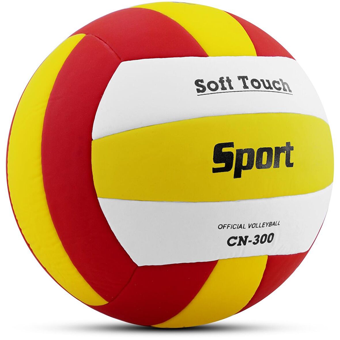 Voleybol Topu Soft Touch Yapıştırma Yumuşak Yüzey 18 Panel 5 Numara Kırmızı