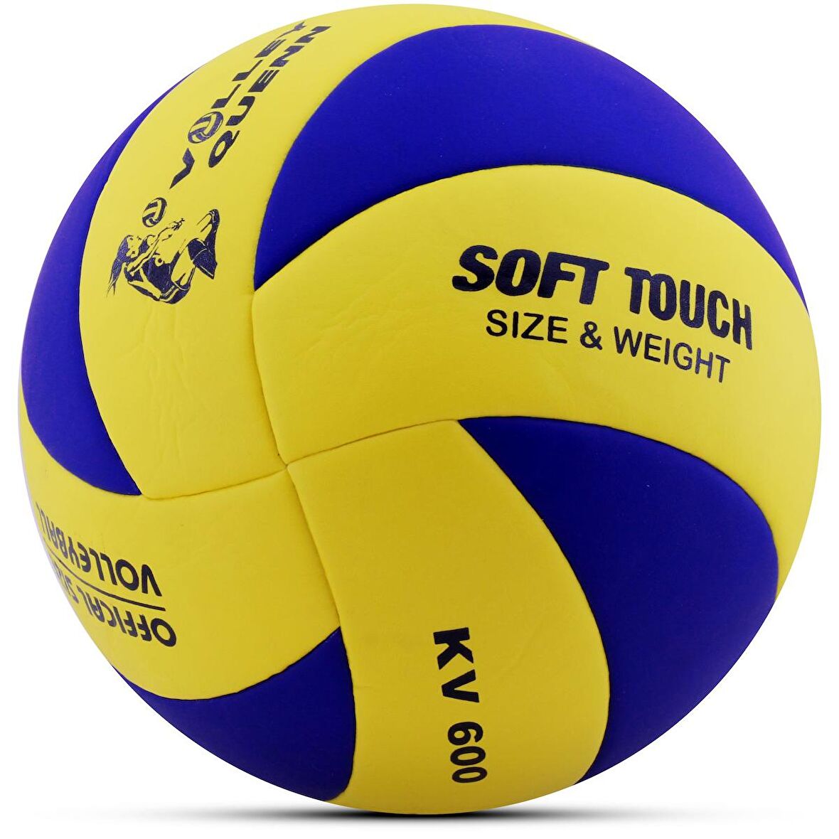 Voleybol Topu Swirl Soft Touch Yapıştırma Yumuşak Yüzey 8 Panel 5 Numara Kırmızı