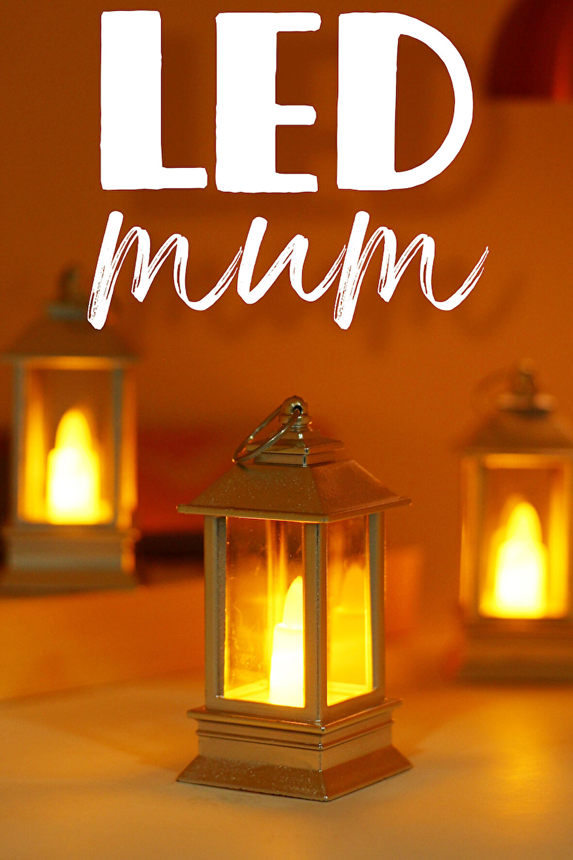 3 ADET Led Mum Mini Dörtgen Tip Pil Dahil Dumansız Alev Ledli Yapay Dekoratif Mum Işığı GÜMÜŞ PT434