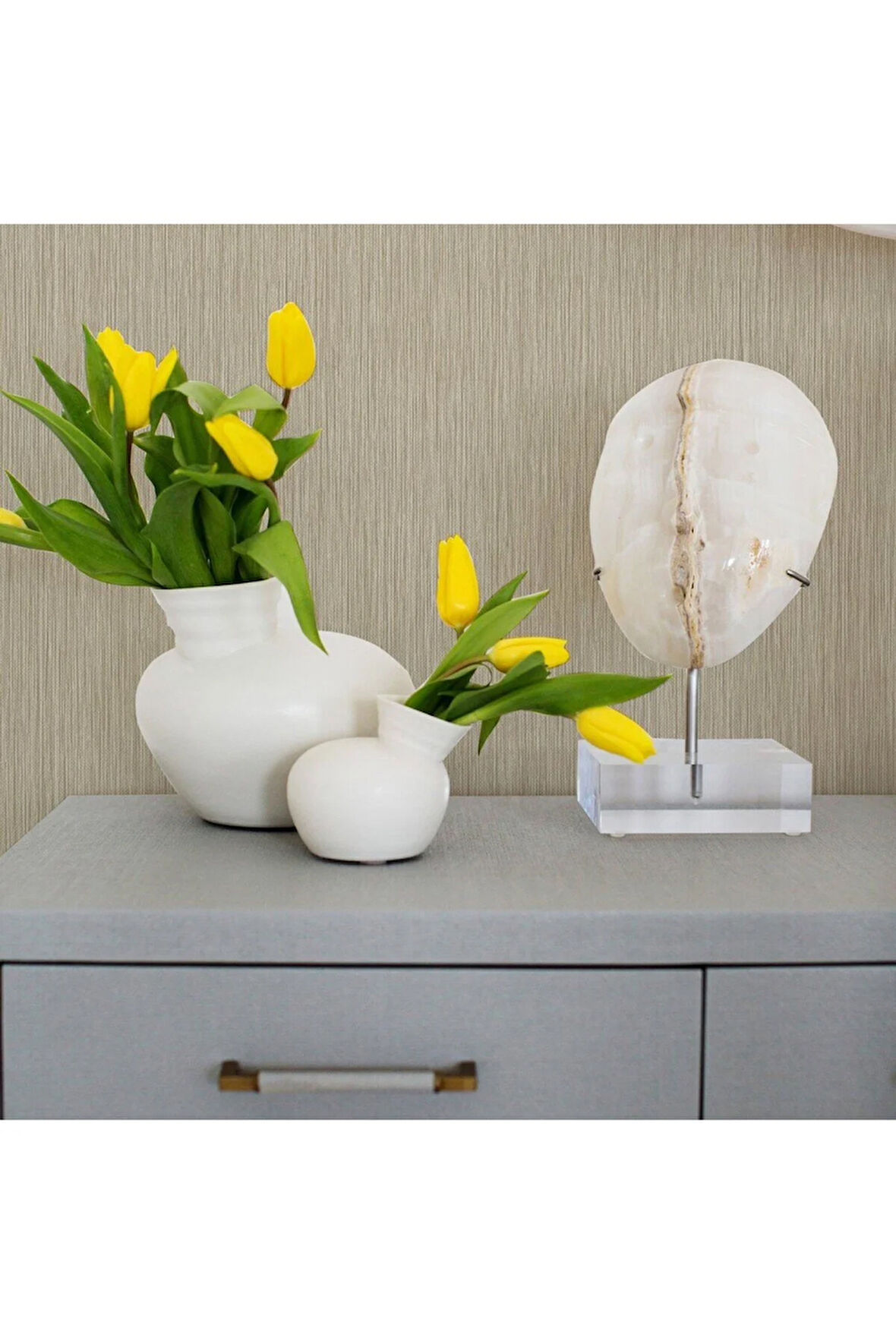 Minimalist Dokulu Duvar Kağıdı (Ephes 5801-3, Bej, 1.06x10 m - 10.6 m²)