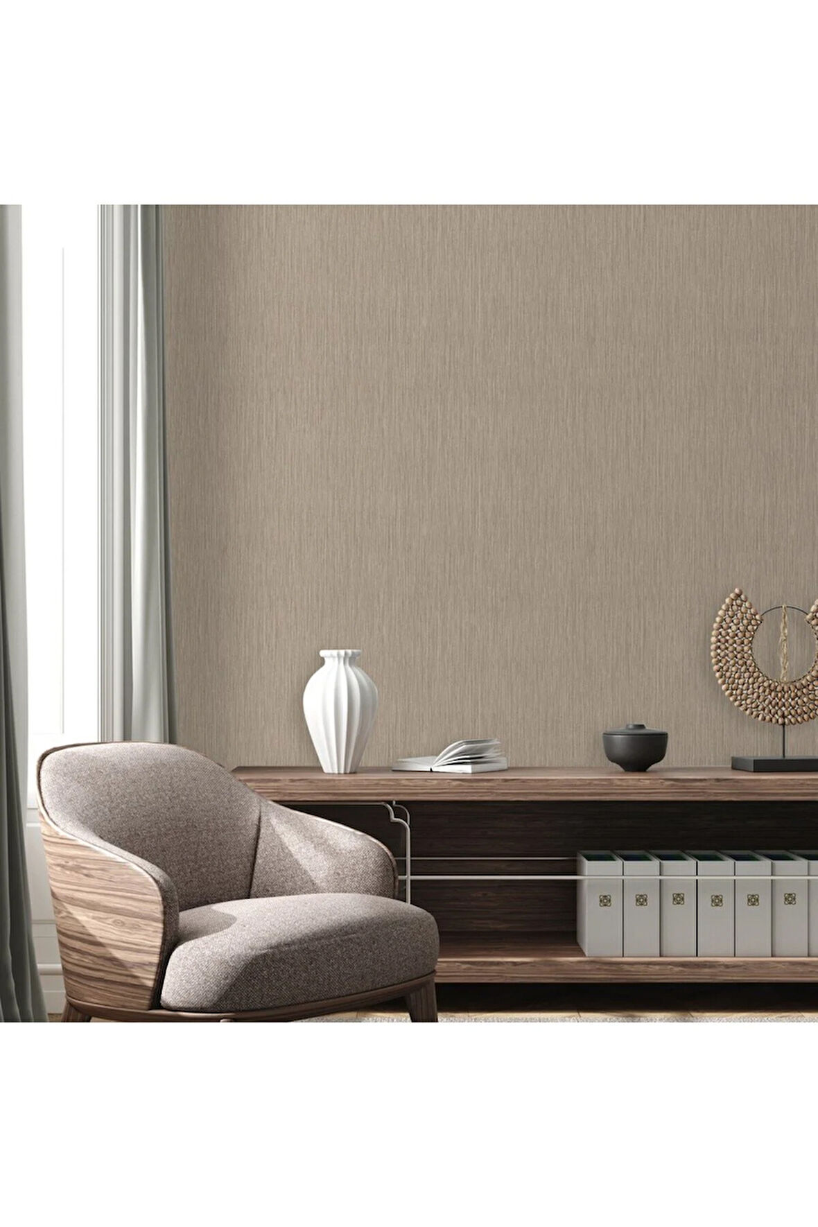 Minimalist Dokulu Duvar Kağıdı, Bej, Ephes5801-6, 10,60 M²