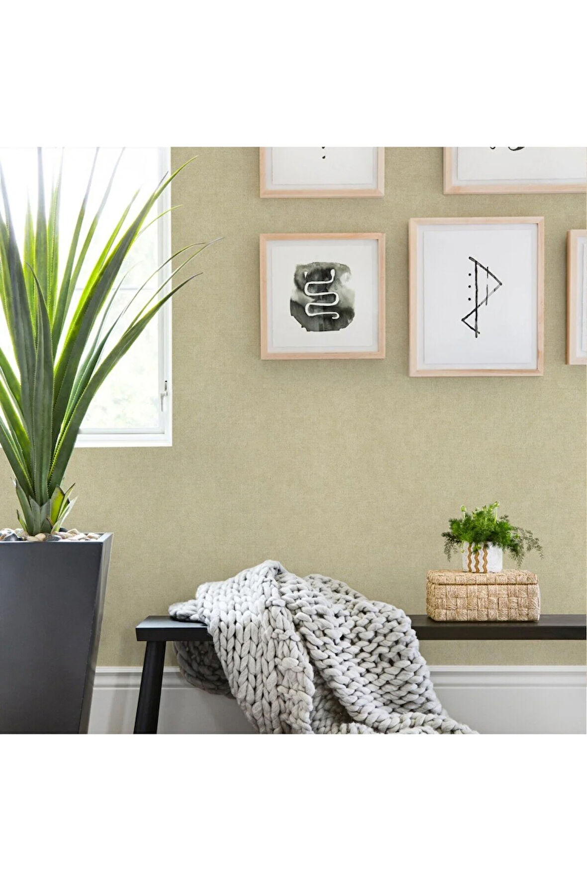 Düz Dokular ile Duvar Kağıdı, Bej, Açık Ephes 5805-1, 10,60 M²