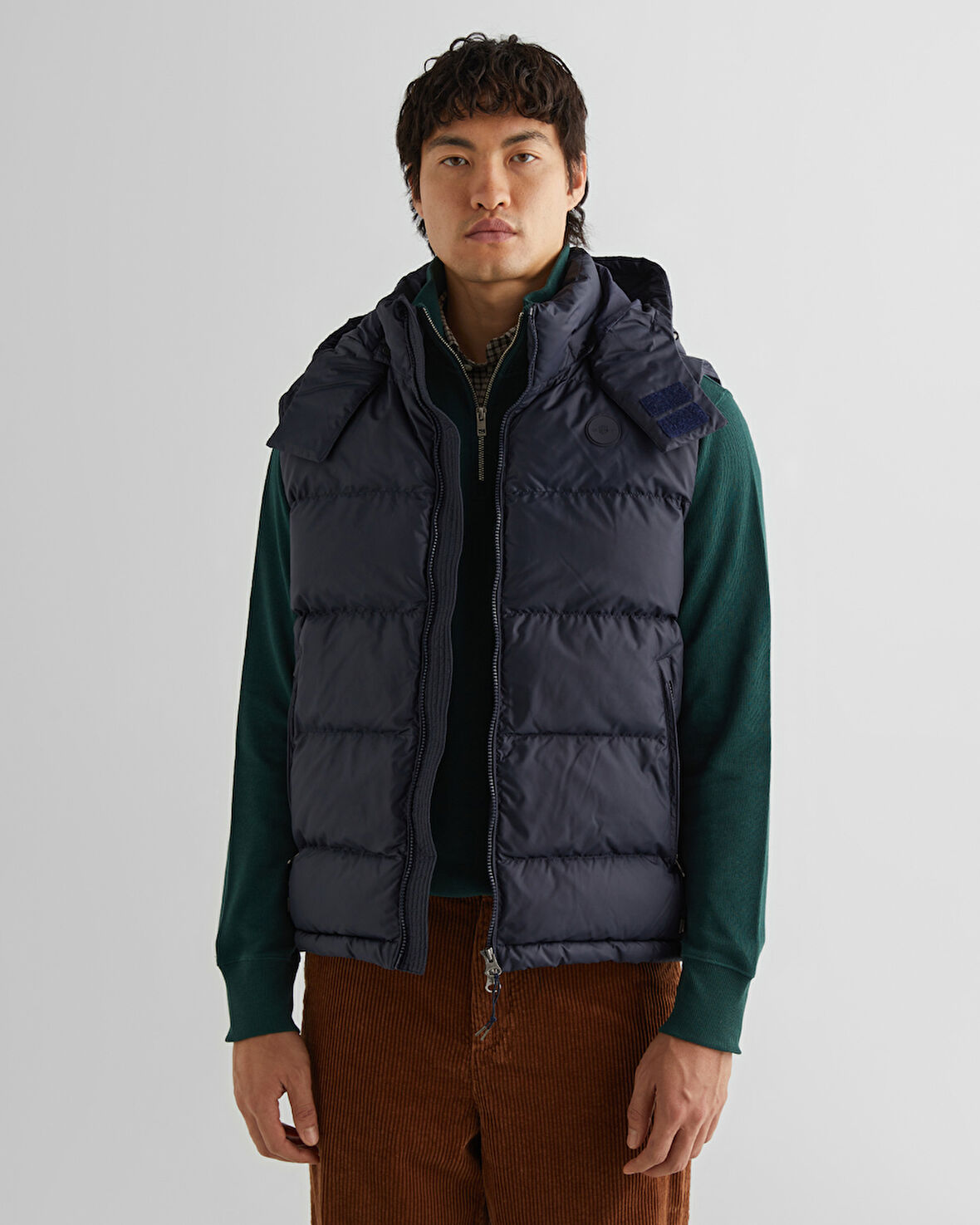 GANT Erkek Lacivert Kapüşonlu Yelek