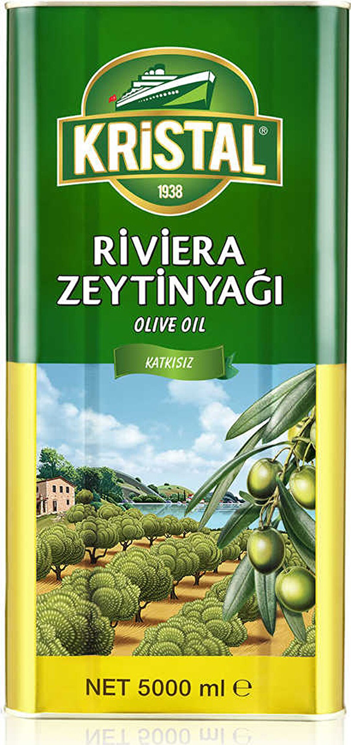 Kristal Riviera Zeytinyağı Teneke 5 L