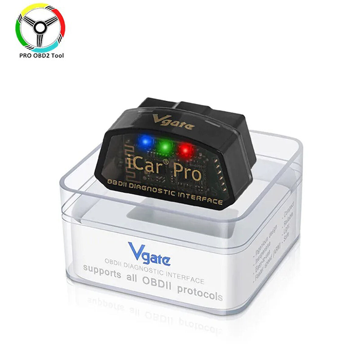 iCar Pro Vgate OBD2 Bluetooth Tarayıcı iOS/Android OBD Adaptörü Araç Kod Okuyucu Tarama Araçları