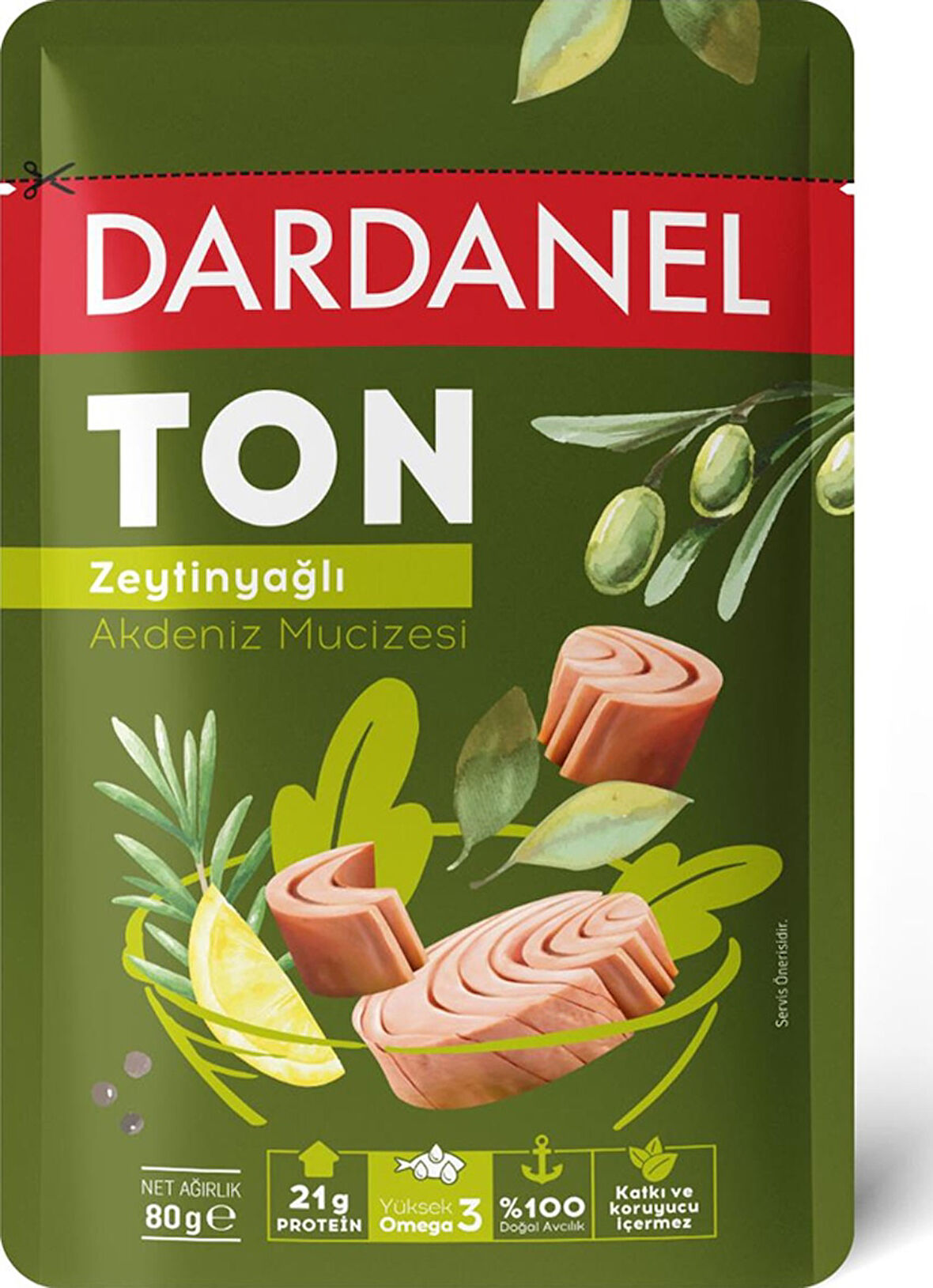 Dardanel Zeytinyağlı Ton Balığı Poşet 80 gr
