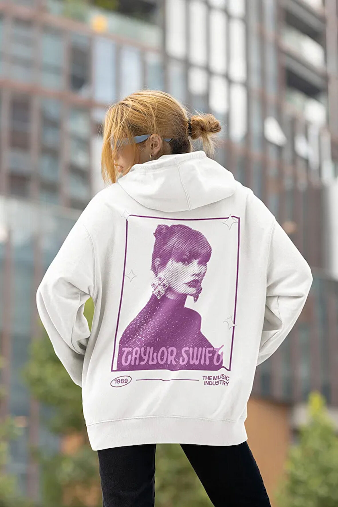 1989 Taylor Swift Baskılı Unisex Oversize Şarkıcı Hoodie