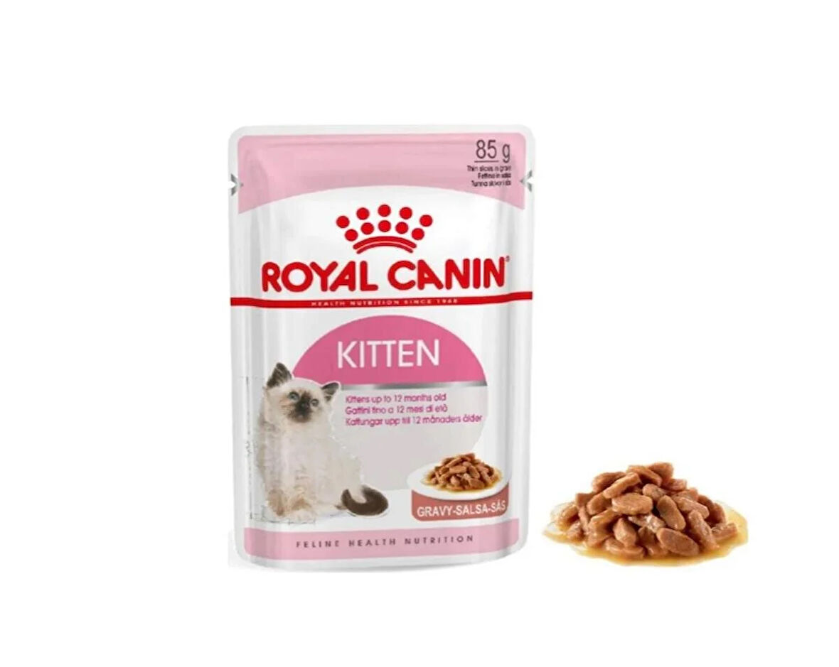 Royal Canin Kitten Instinctive Gravy Pouch Yavru Kedi Yaş Maması 6 x 85 G