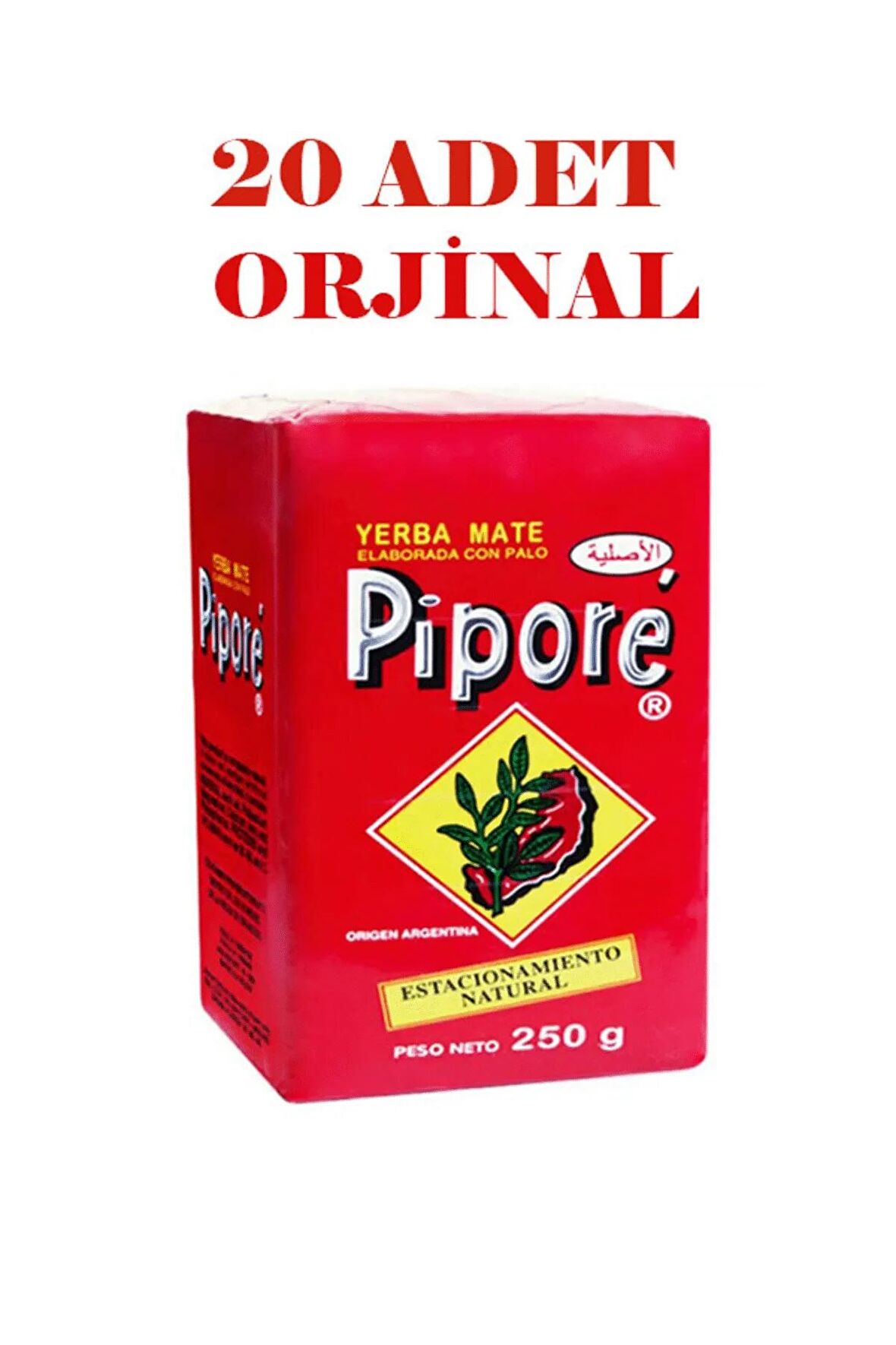 PİPORE Yerba Mate Çayı 250 Gr X 20 Adet "orjinal"