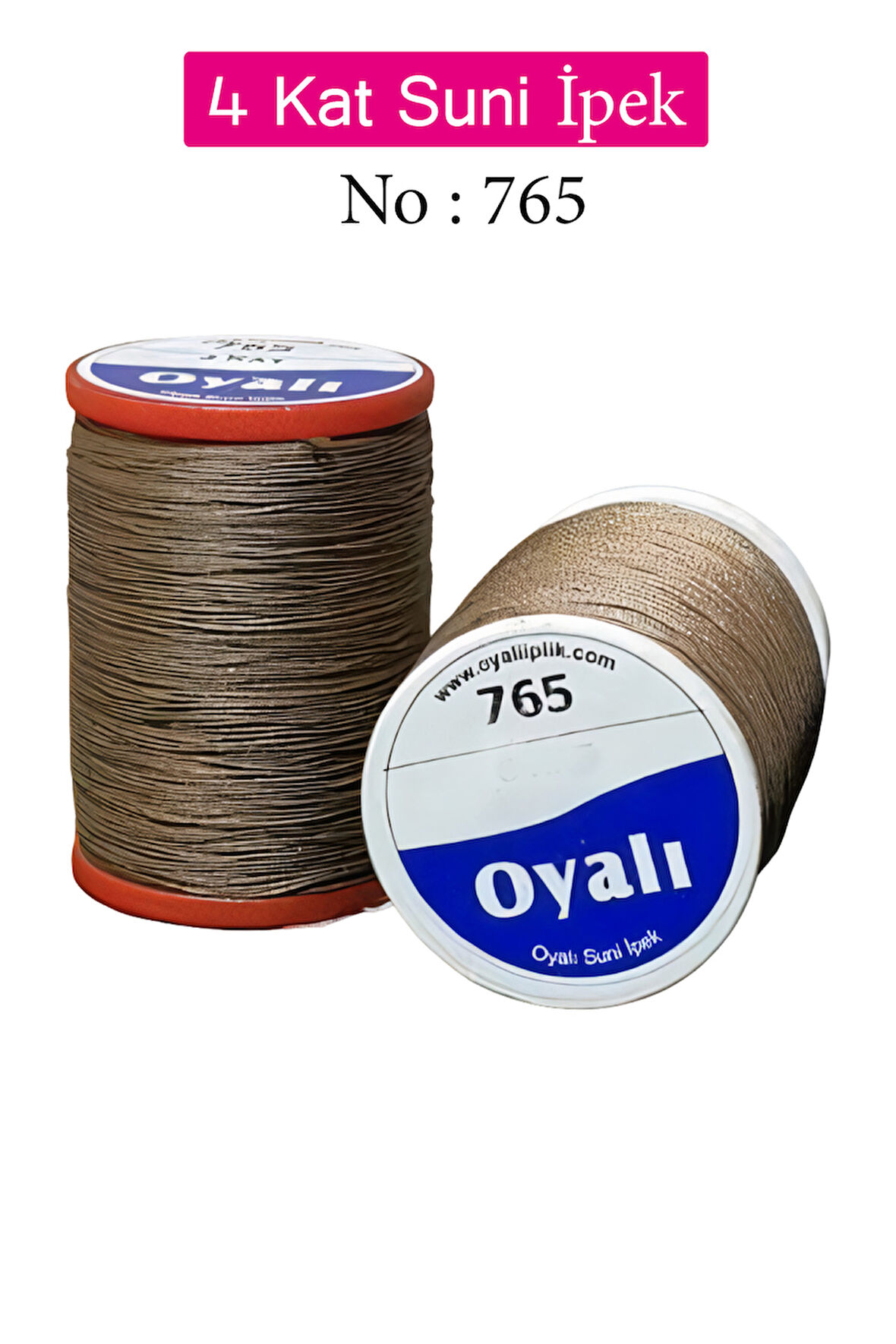 Oyalı 4 Kat Suni İpek İplik İğne Oyası Boncuk İpi Tığ Oyası No:765