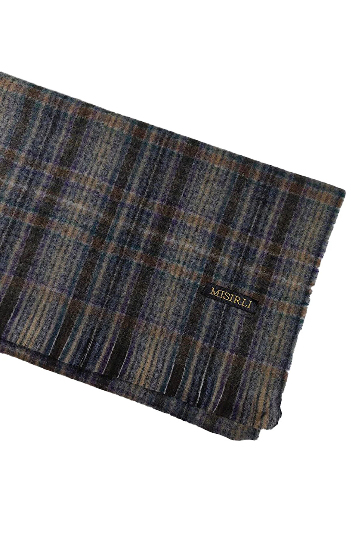 Mısırlı Eşarpları Erkek Yünlü Ekose Kaşkol ( Atkı )