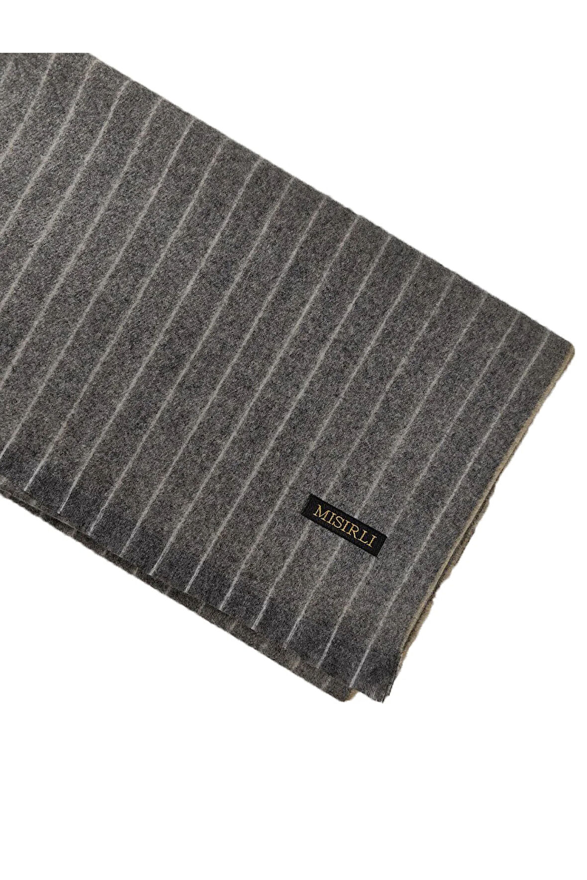 Mısırlı Eşarpları Erkek Yünlü Çizgili Kaşkol ( Atkı )