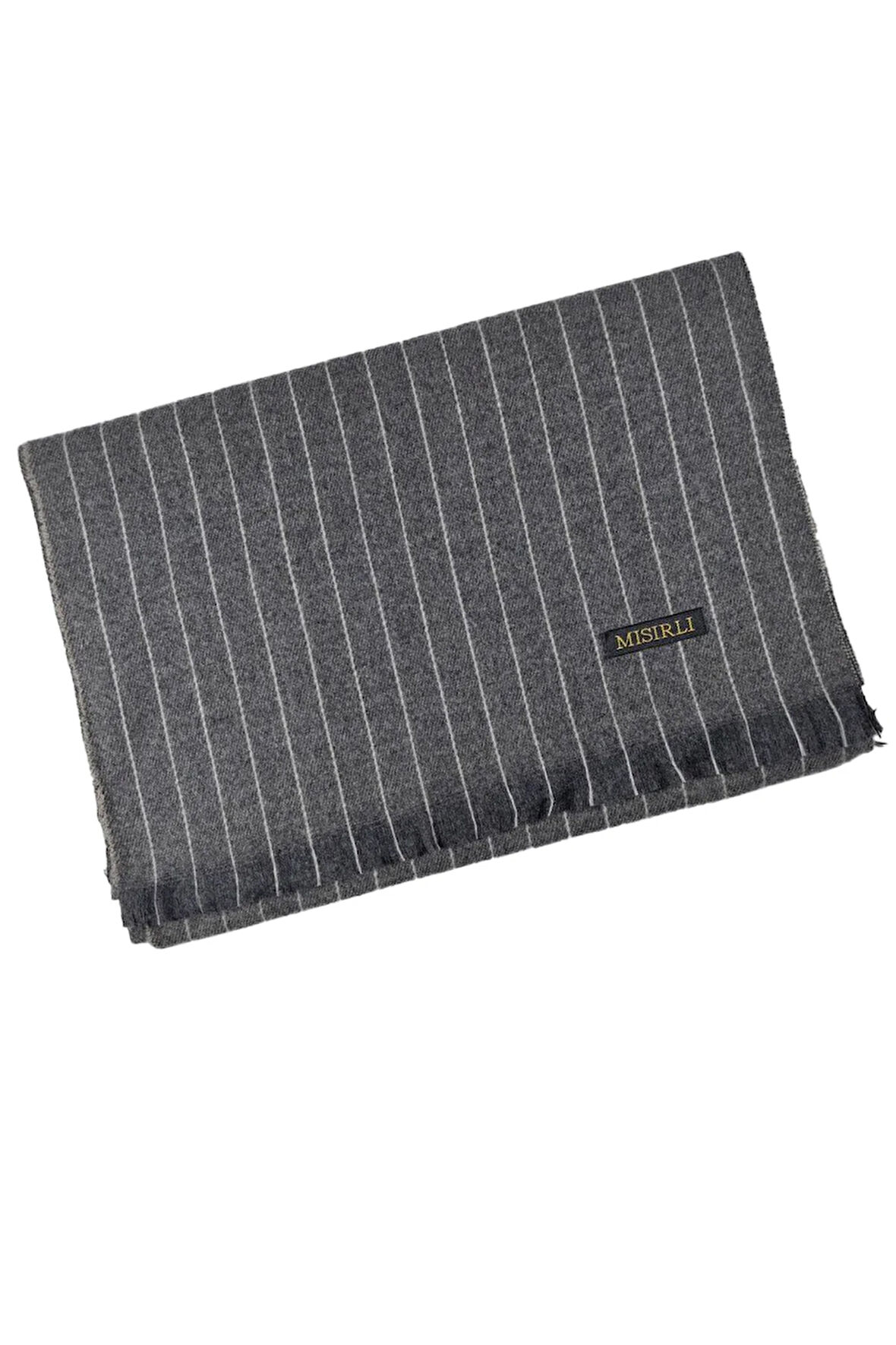 Mısırlı Eşarpları Erkek Yünlü Çizgili Kaşkol ( Atkı )